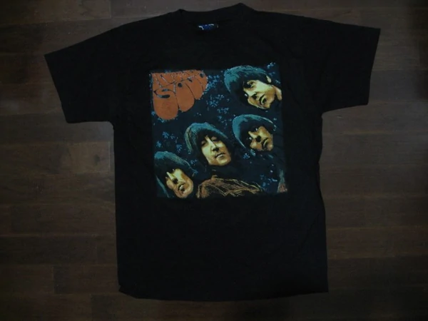 BEATLES-RUBBER SOUL-VINTAGE TWO SIDED PRINT-T-SHIRT